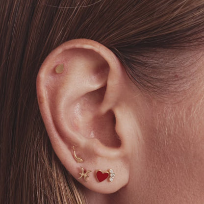 Zodiac Piercing Threaded Stud Earring