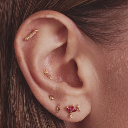 Teardrop Flat Back Stud