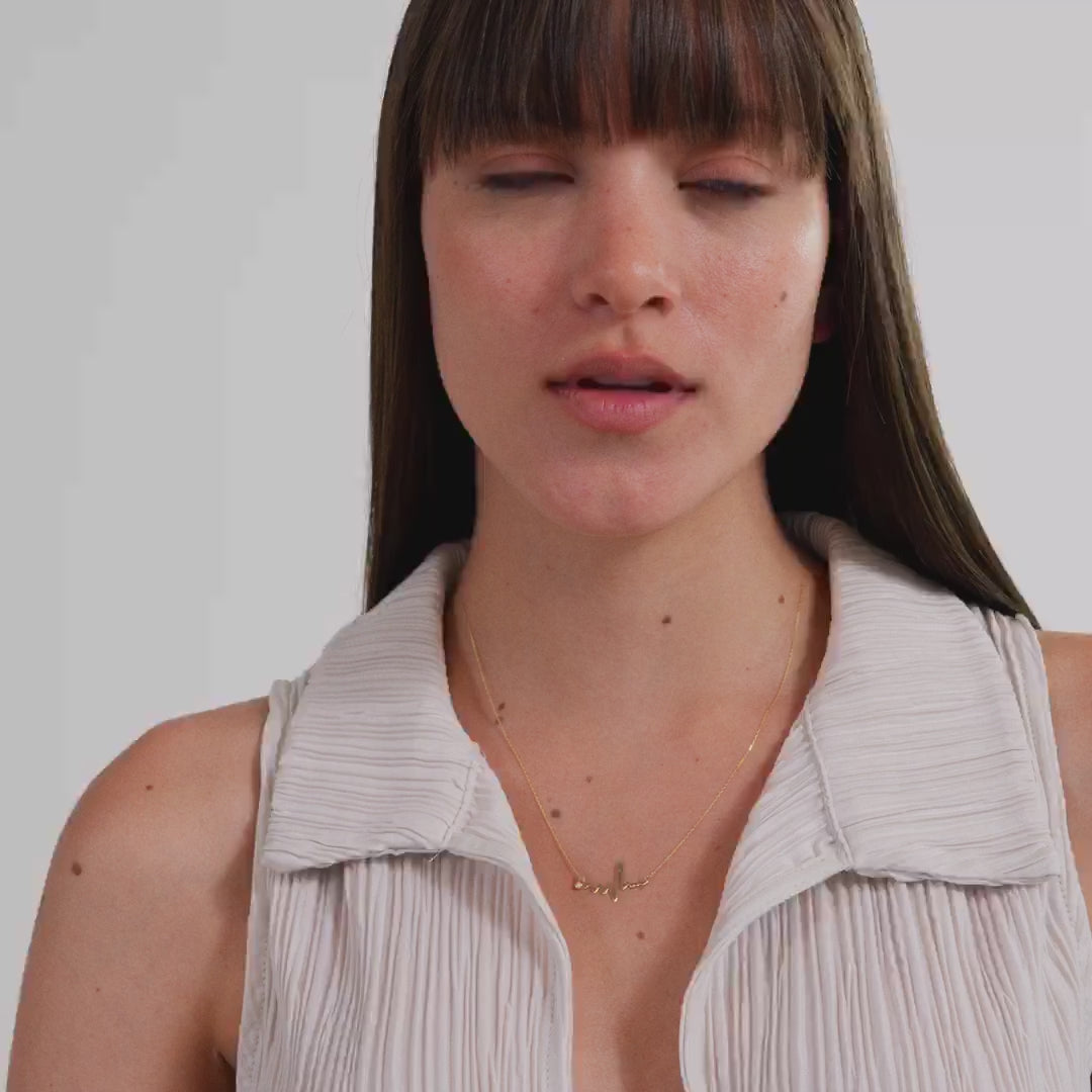 Diamond Heartbeat Necklace