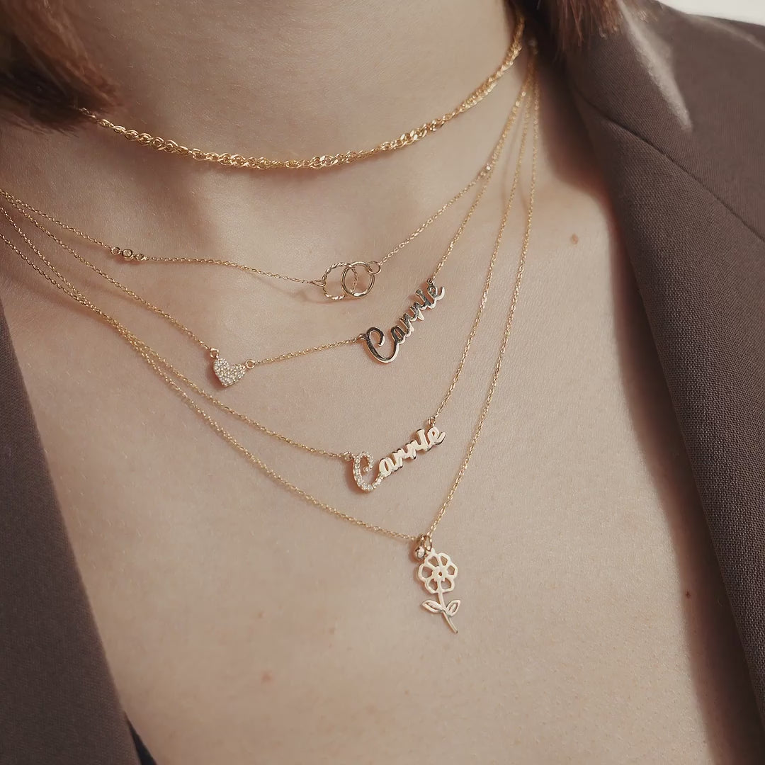Diamond Name Necklace