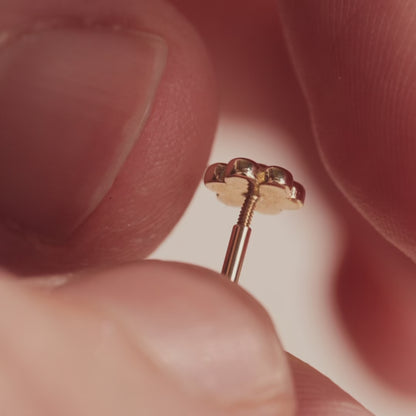 Beaded Flower Stud Piercing