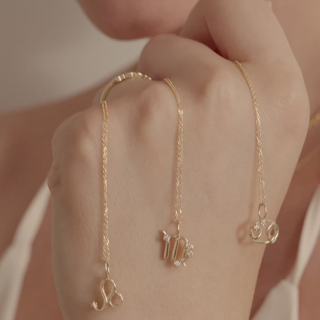 Diamond Zodiac Sign Necklace