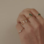 Baquette Birthstone Ring