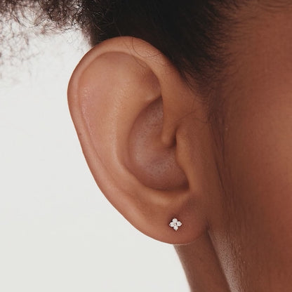 Diamond Bloom Stud Earrings
