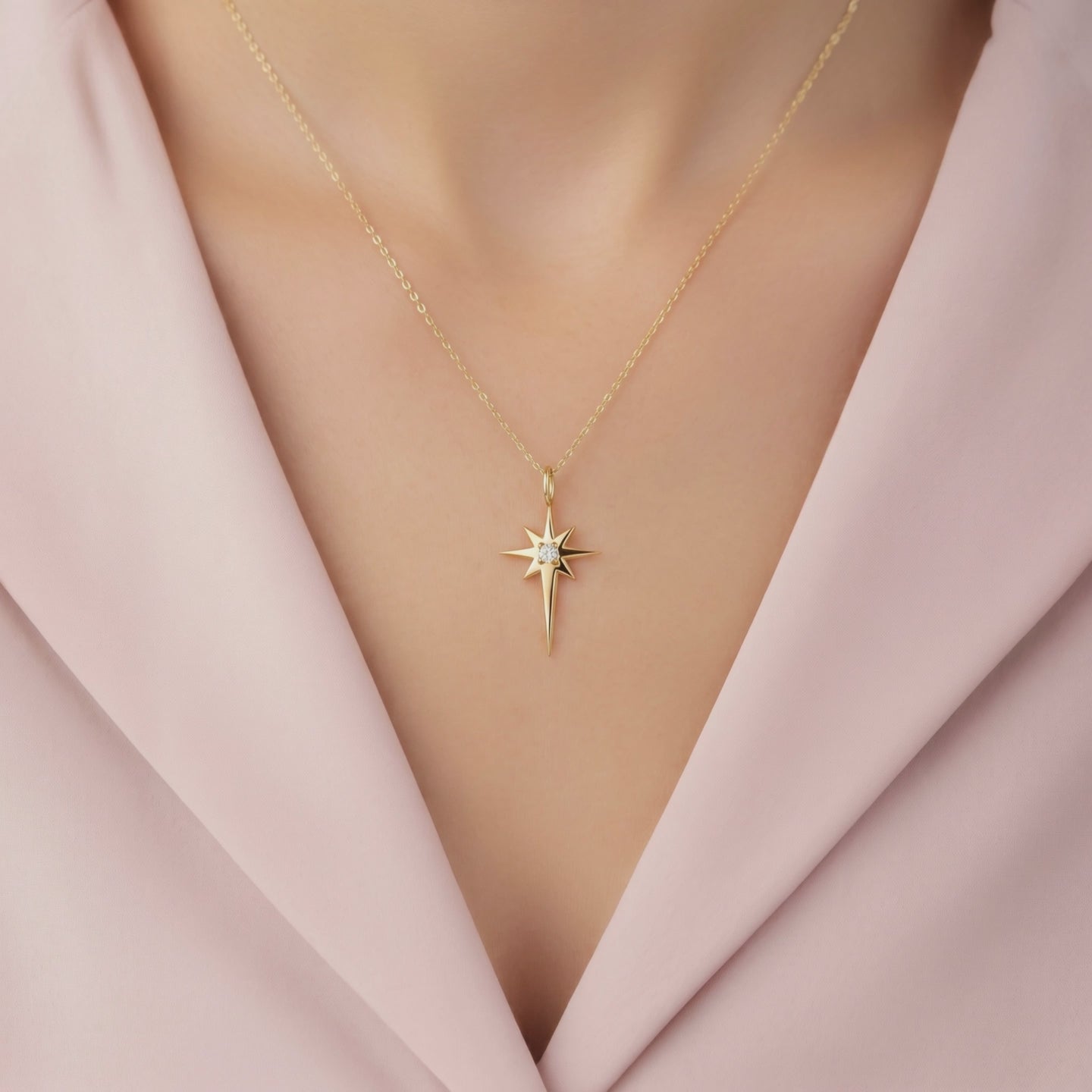 Diamond North Star Pendant