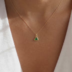 Triangle Birthstone Pendant