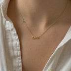 Personalized Name Necklace with Birthstone