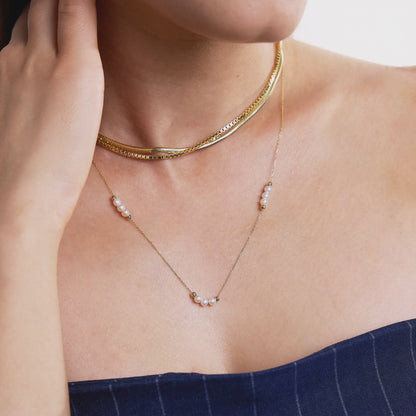 Pearl Station Necklace