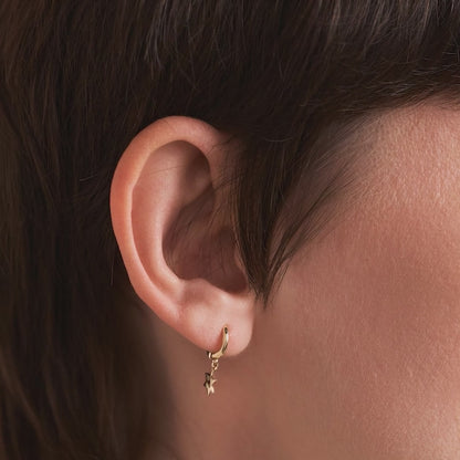 Star of David Dangle and Hoop Earrings