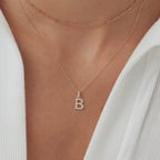 Diamond Initial Letter Charm