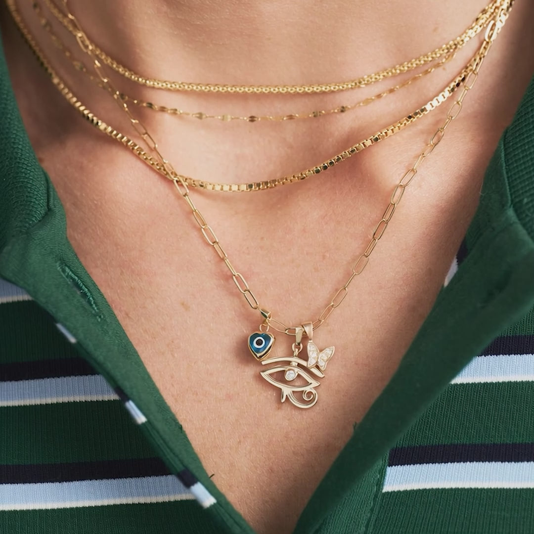 Heart Evil Eye Charm