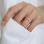 Diamond Chevron Ring