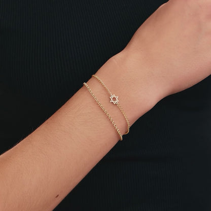 Star of David Chain Bracelet