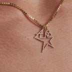 Diamond Number Charm Pendant