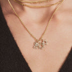 Diamond Star of David Charm