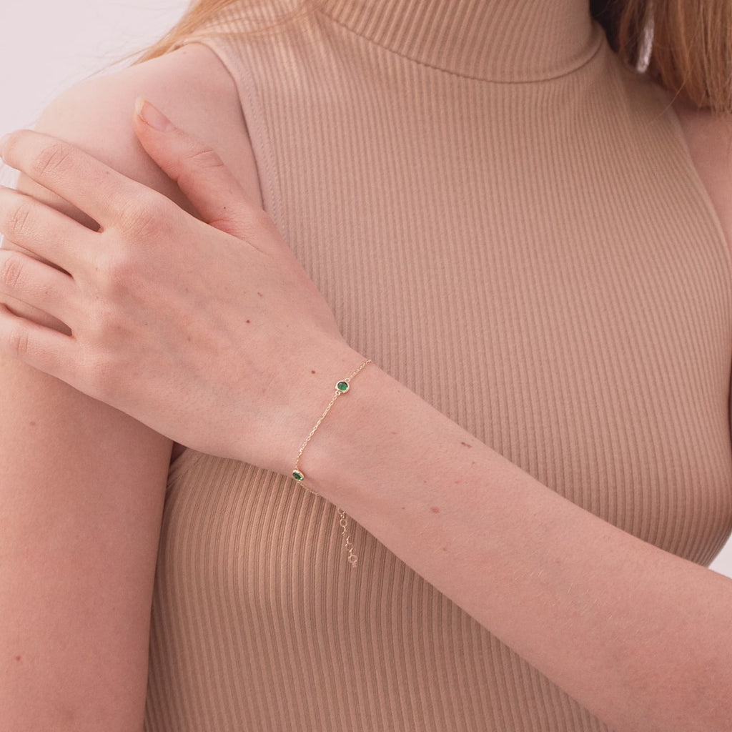Emerald Station Bracelet