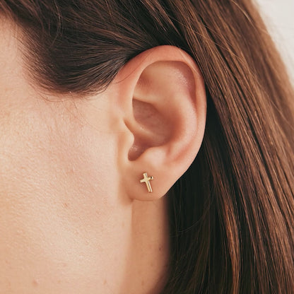 Cross Stud Earrings