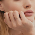 Diamond and Sapphire Half Eternity Ring