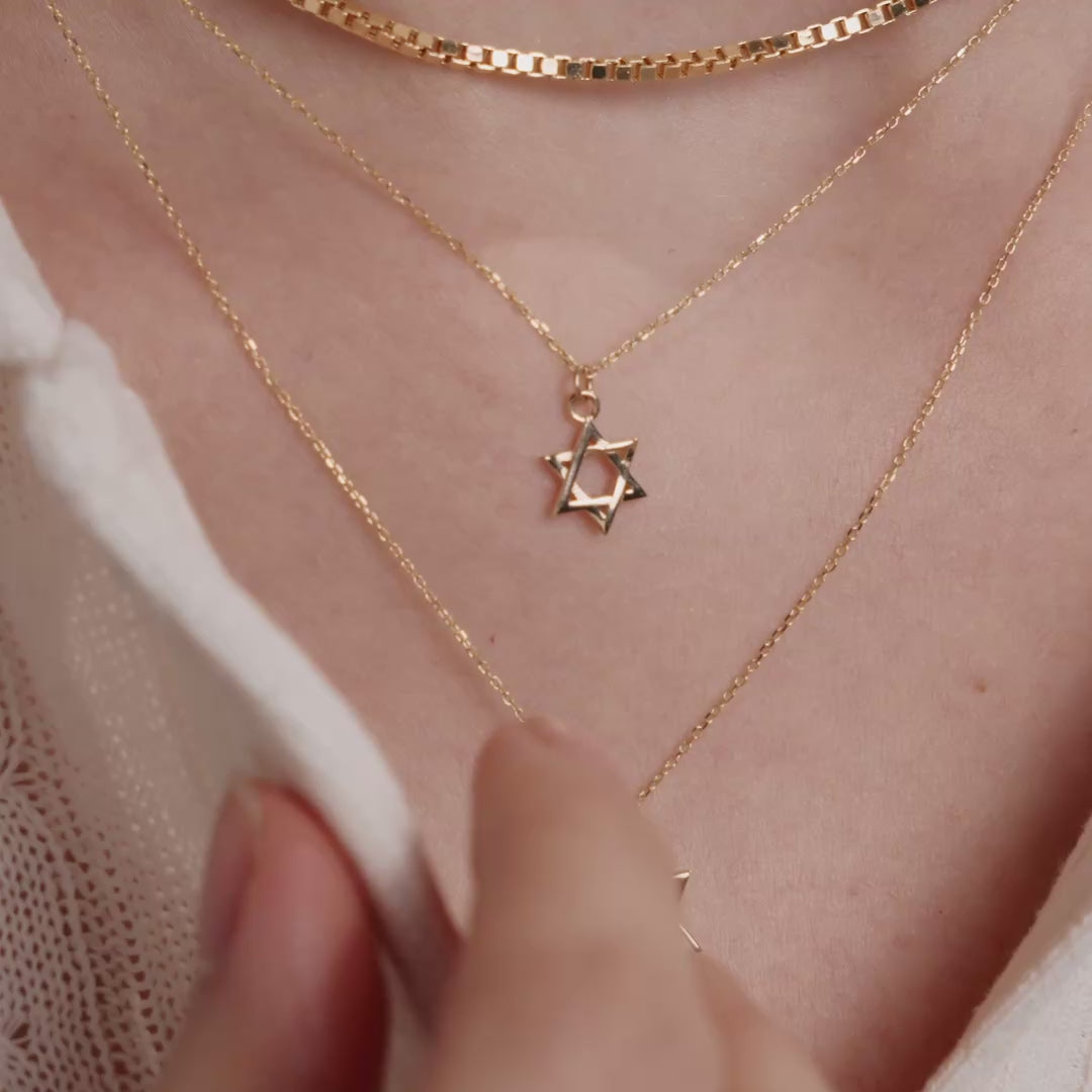 Mini Star of David Necklace