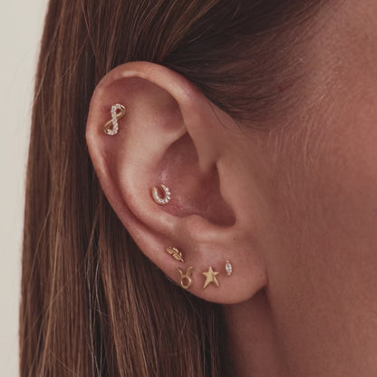 Single Marquise Piercing Earrings