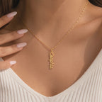 Custom Vertical Script Name Pendant