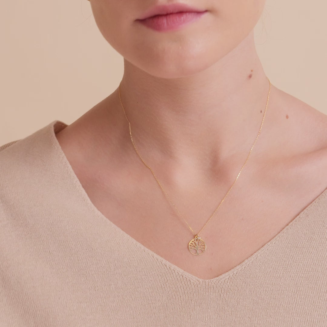 Diamond Tree of Life Necklace