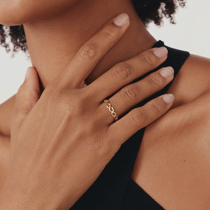 Open Heart Band Ring