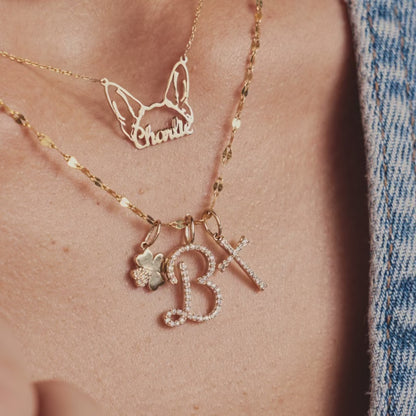 Diamond Clover Charm