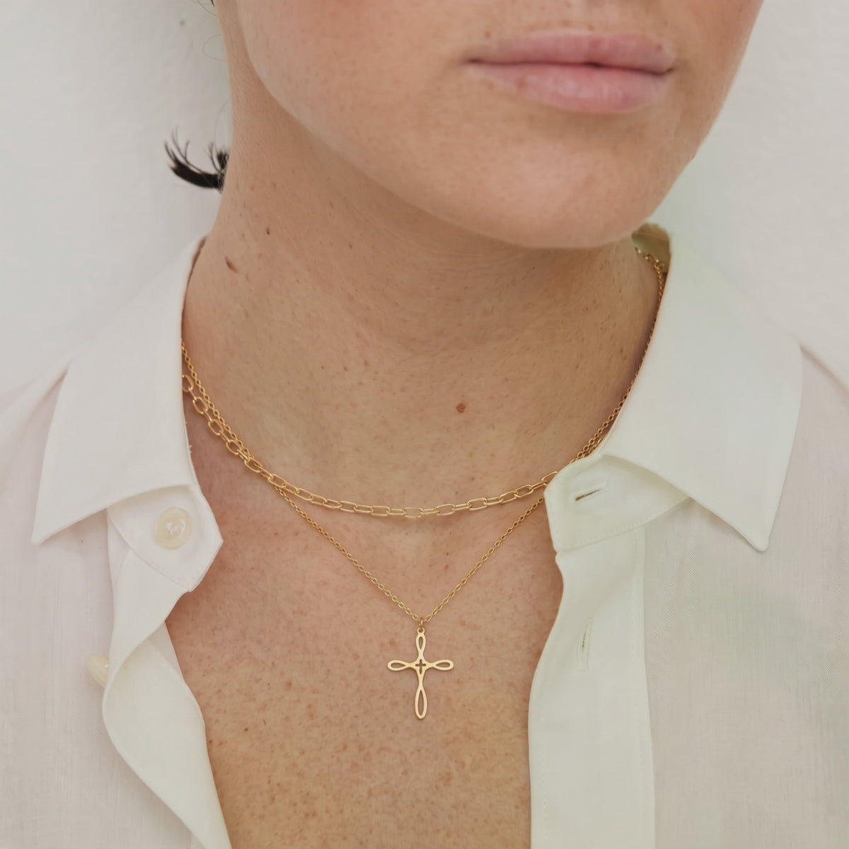Infinity Cross Necklace