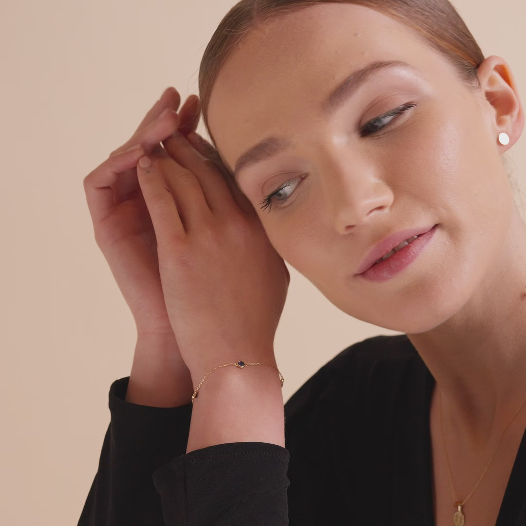 Sapphire Station Bracelet