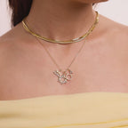 Diamond Small Letter Pendant