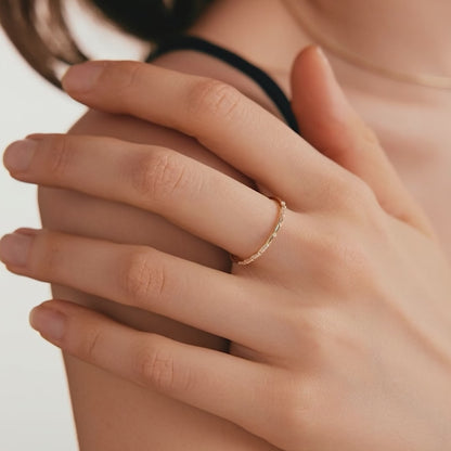 Baguette Half Eternity Ring