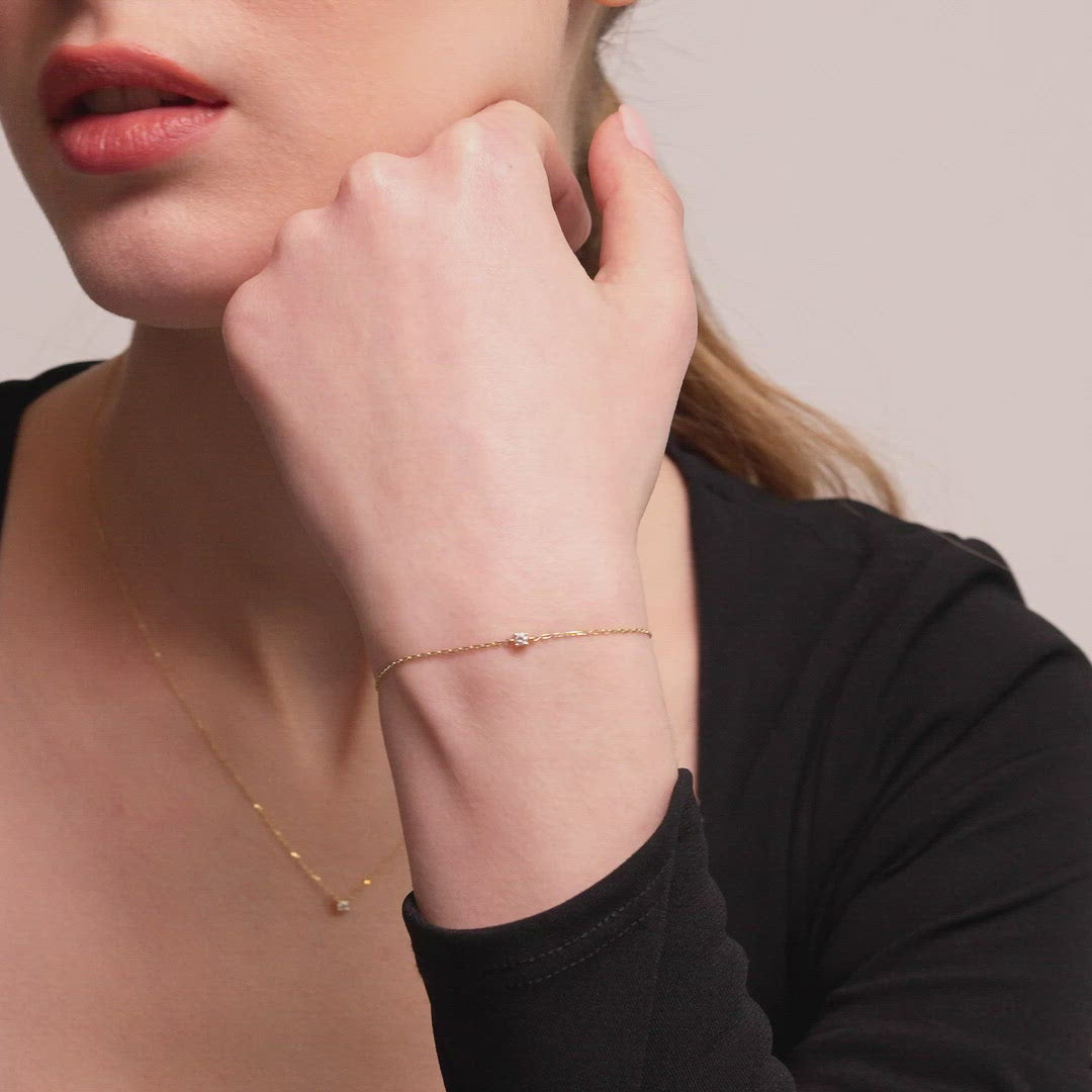 Diamond Solitaire Bracelets