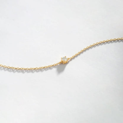 Diamond Solitaire Bracelets in 14K Solid Gold