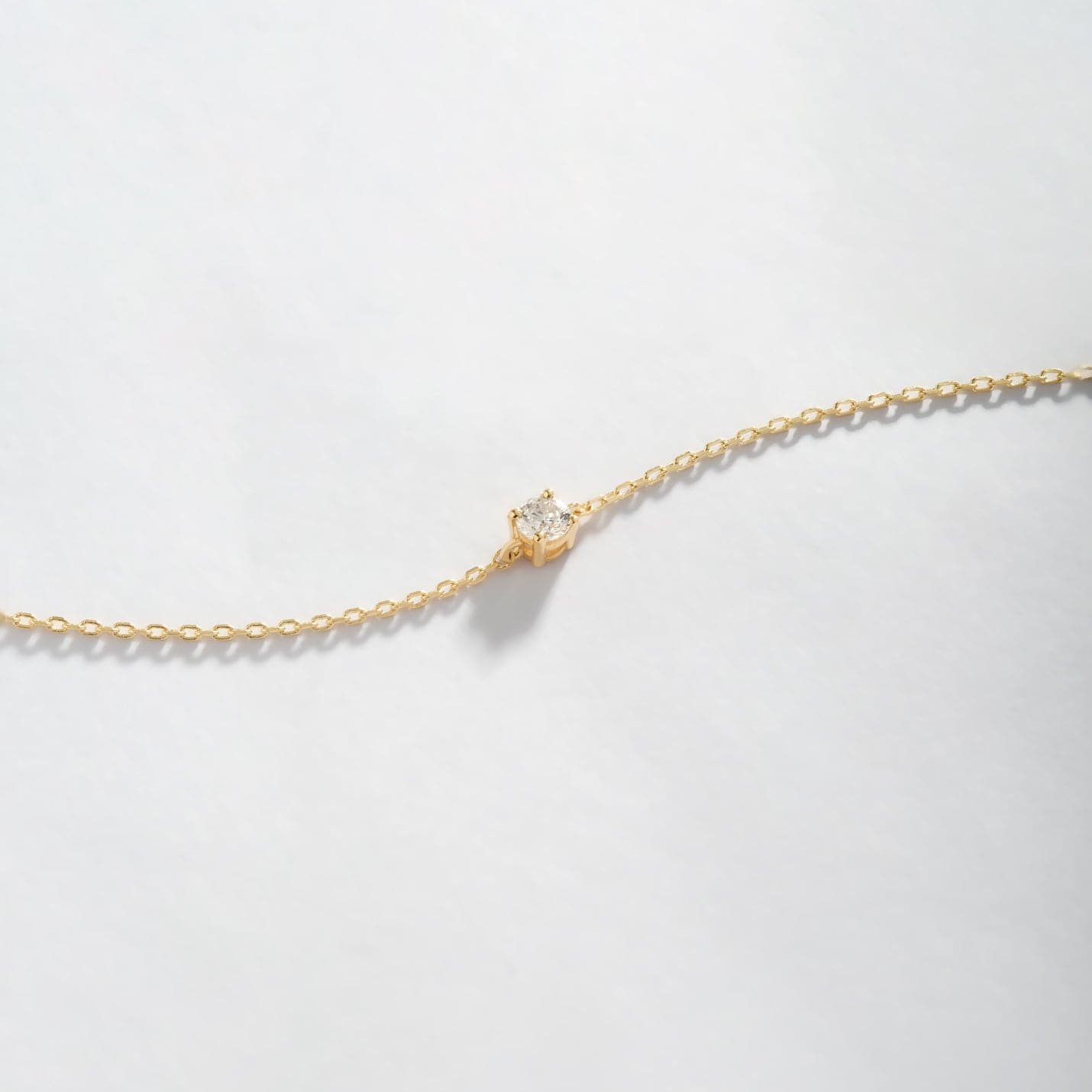 Diamond Solitaire Bracelets in 14K Solid Gold