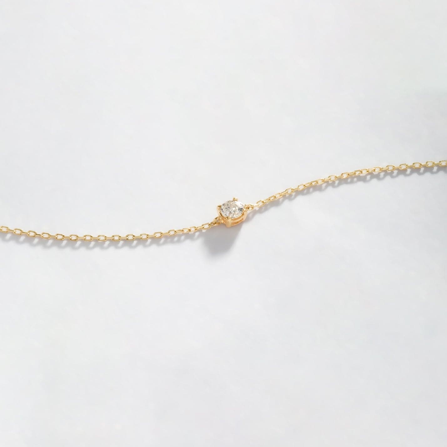 Diamond Solitaire Bracelets in 14K Solid Gold