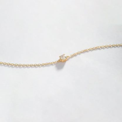 Diamond Solitaire Bracelets in 14K Solid Gold