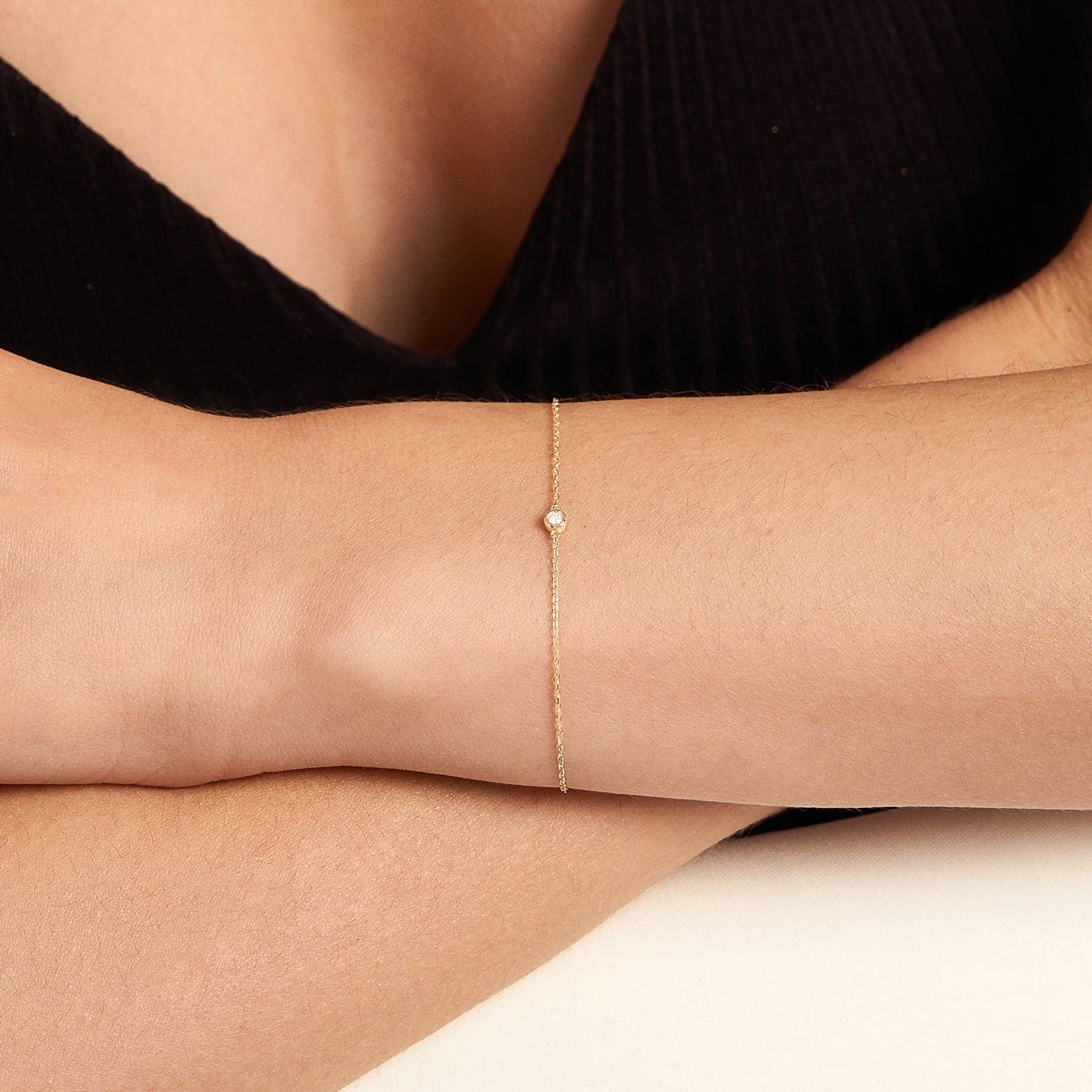 Diamond Round Solitaire Bracelets