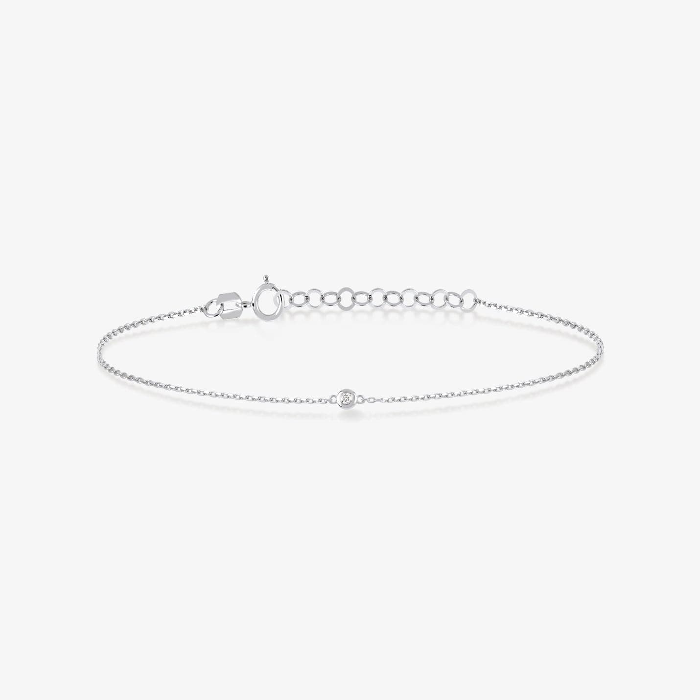 Diamond Round Solitaire Bracelets
