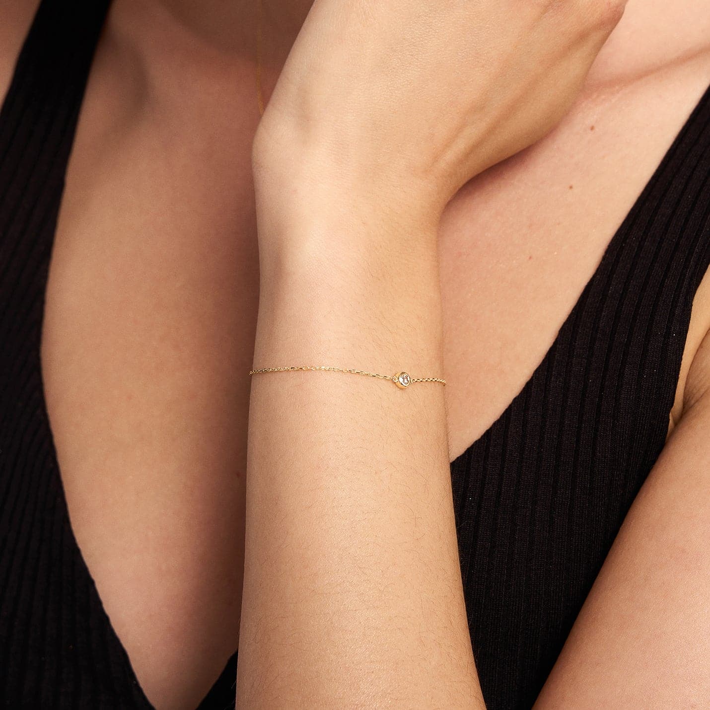 Diamond Round Solitaire Bracelets