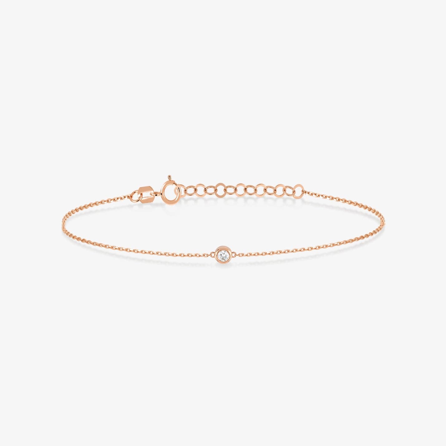 Diamond Round Solitaire Bracelets