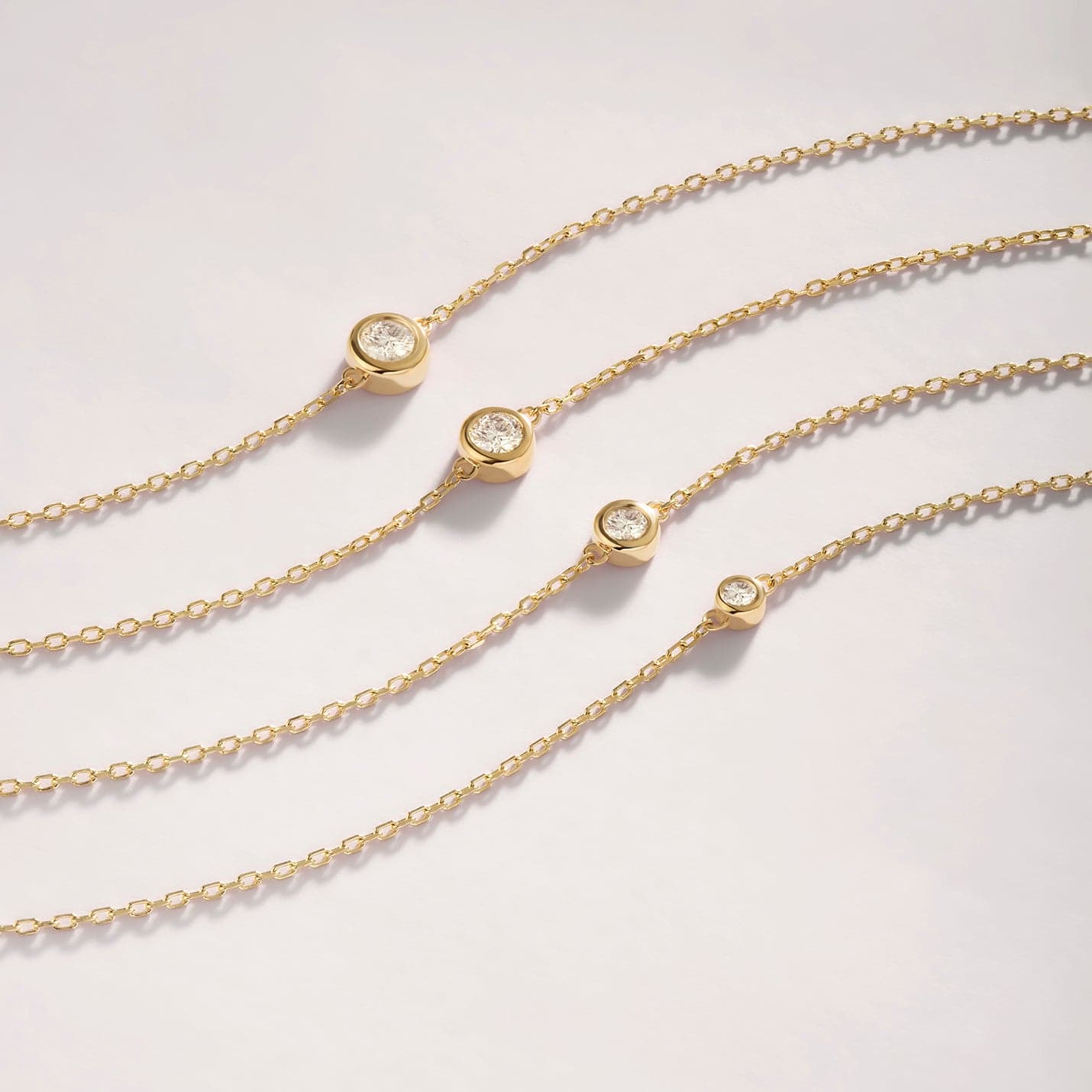Diamond Round Solitaire Bracelets