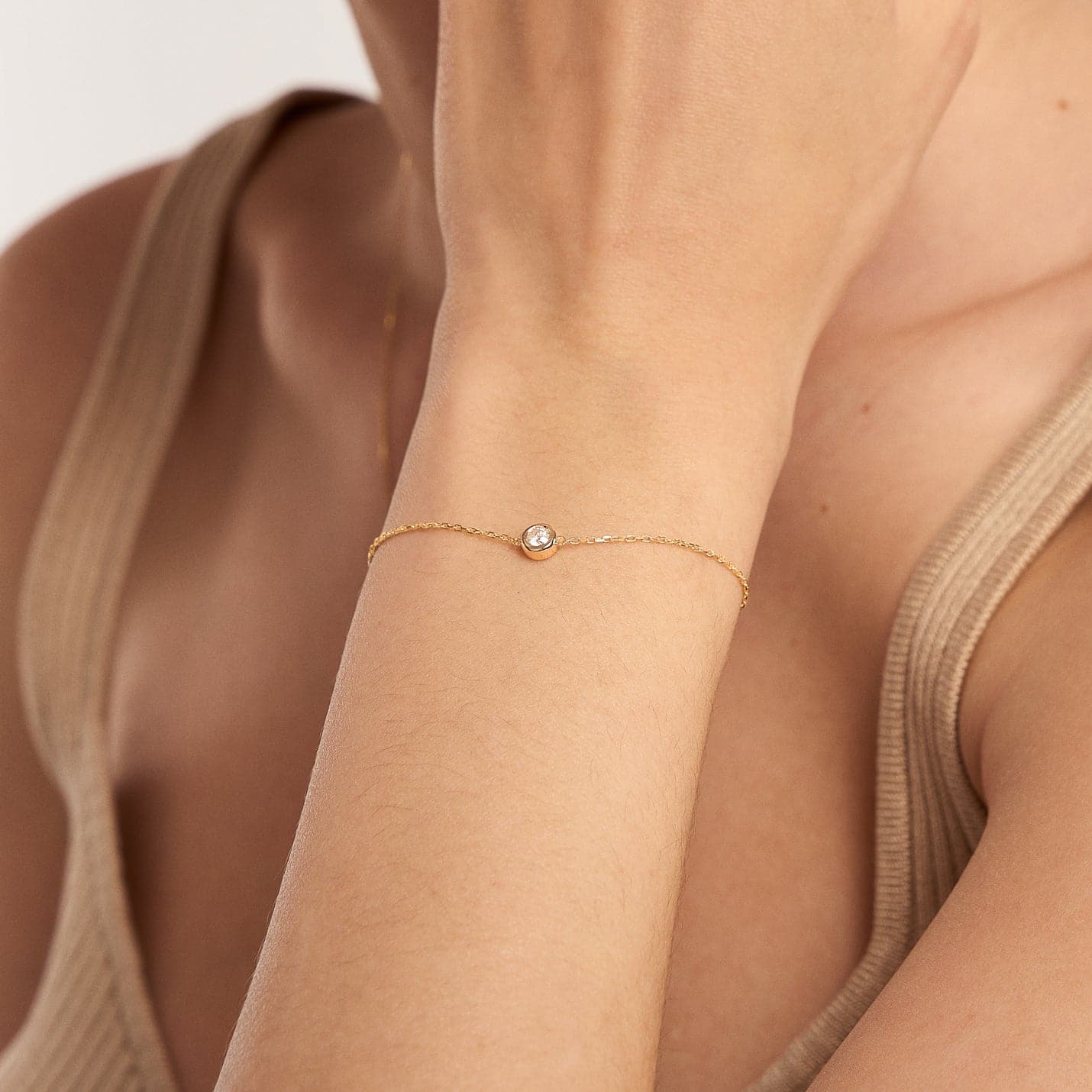 Diamond Round Solitaire Bracelets