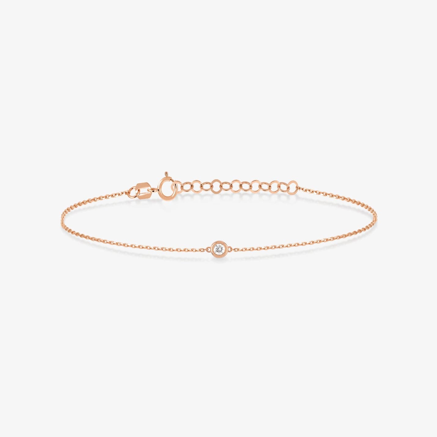 Diamond Round Solitaire Bracelets
