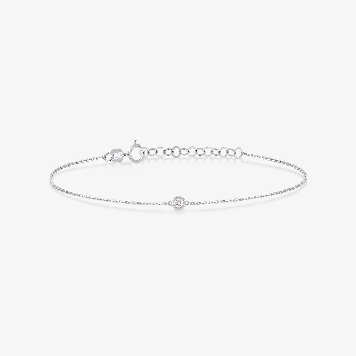 Diamond Round Solitaire Bracelets